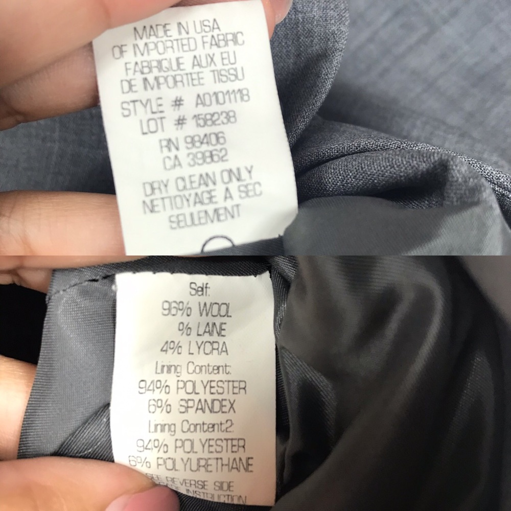 Theory Gray Three Button Wool Blend Blazer Size 4 - image 7